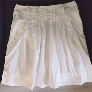 Vintage Armani White Denim Skirt